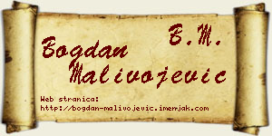 Bogdan Malivojević vizit kartica